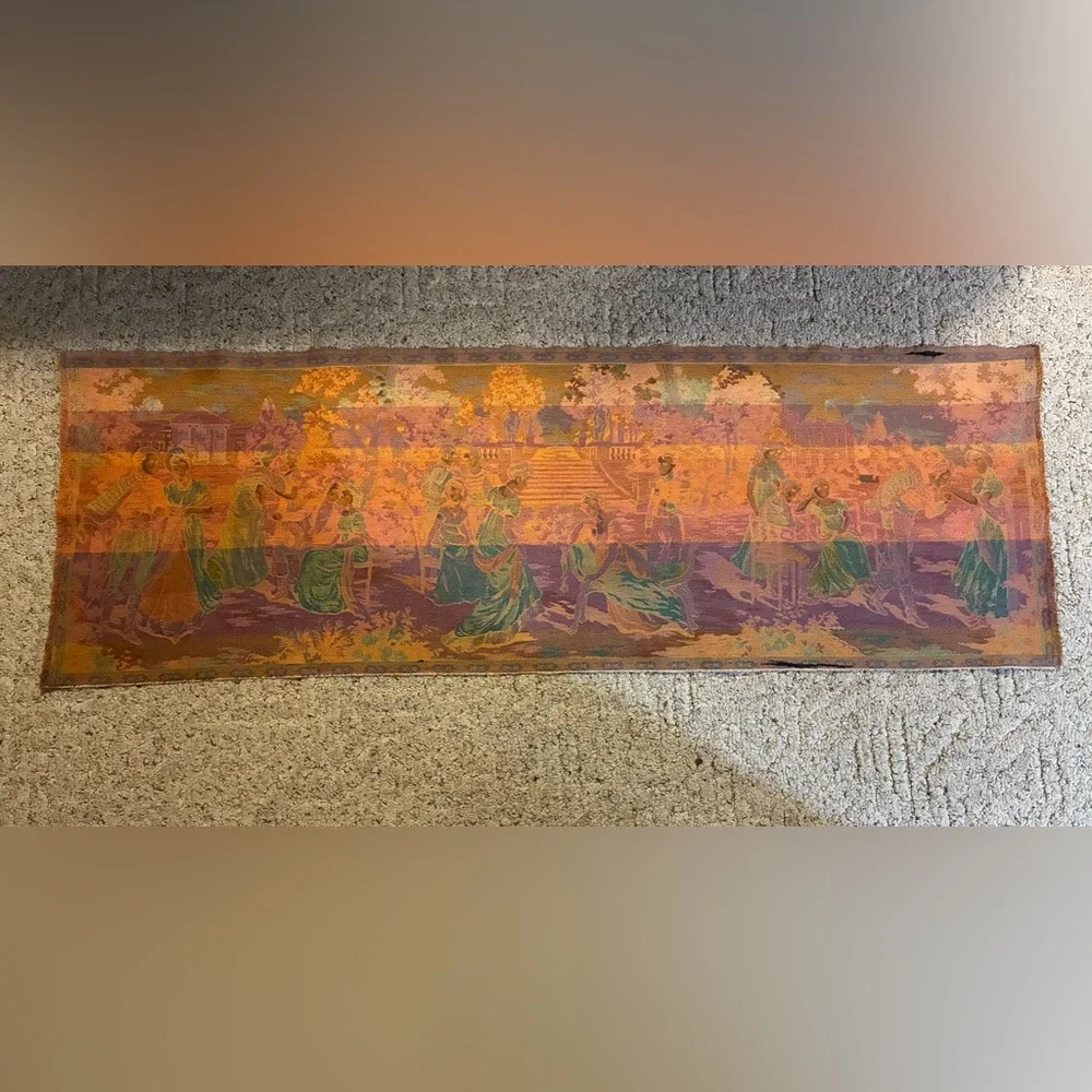 Vintage Tapestry Victorian Table Runner Sewing Craft - Picture 6 of 6